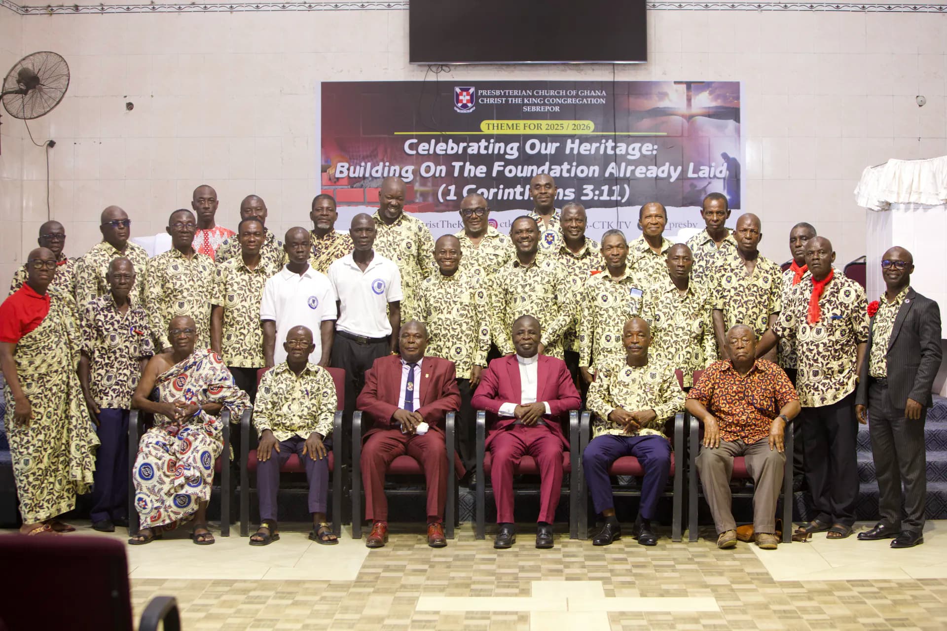 The Men's Fellowship of Christ the King gathered together