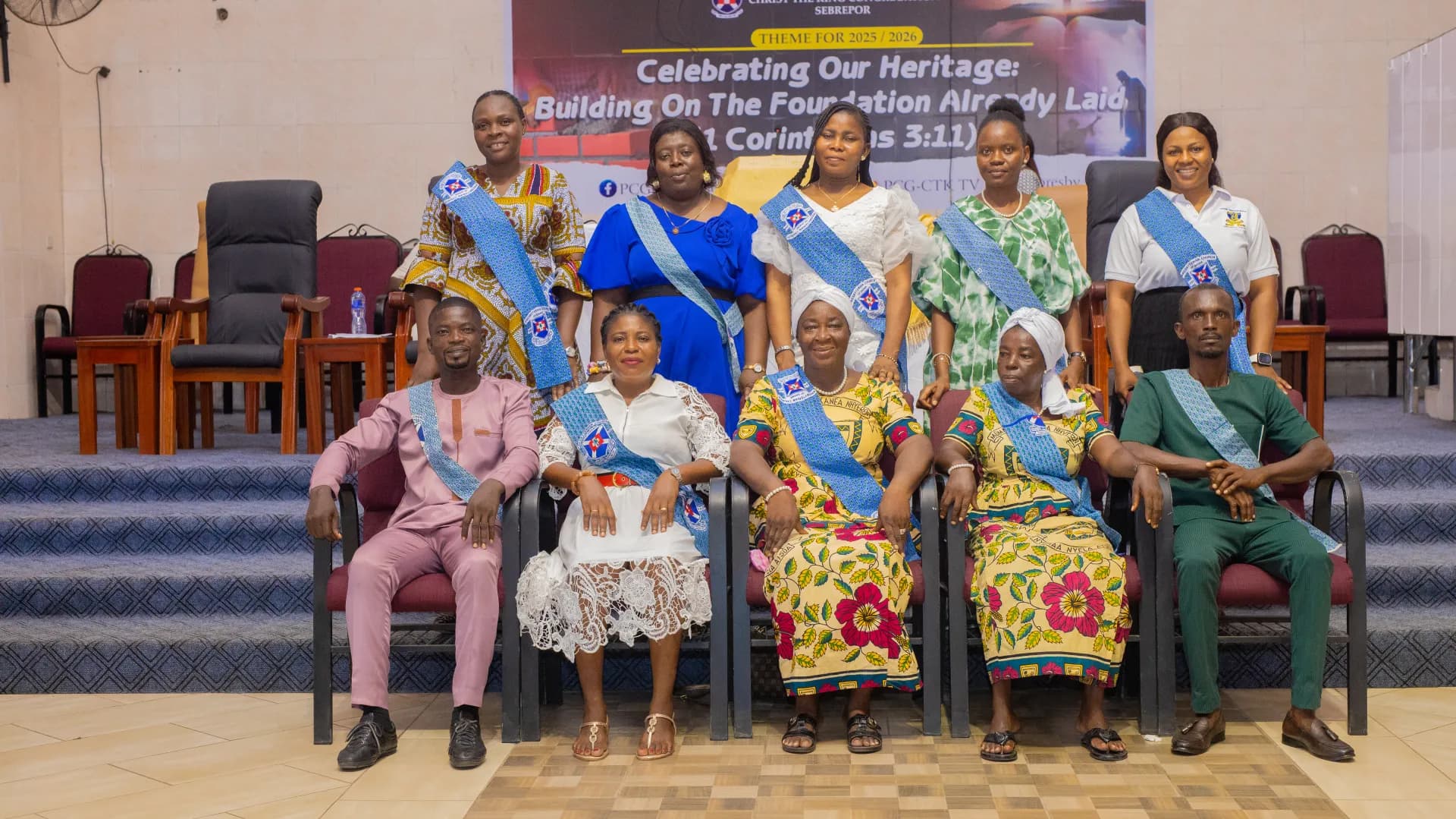 The Ushers of Christ the King in their sashes