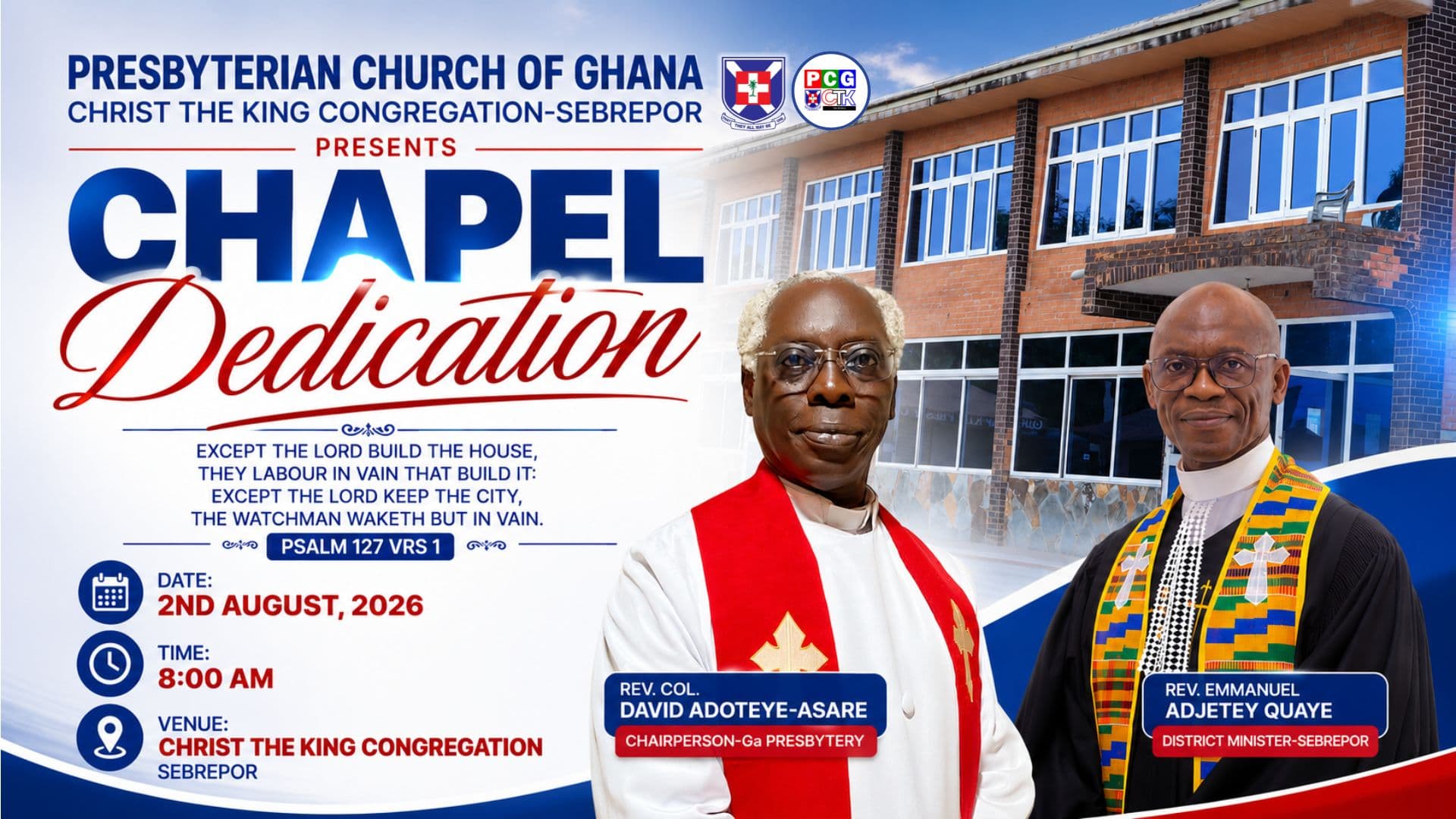 CHAPEL DEDICATION